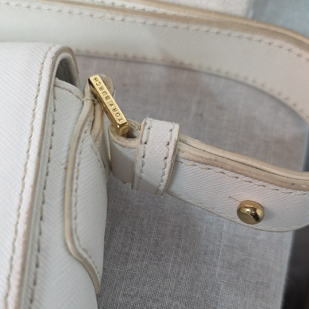 Tory Burch Emerson white Saffiano leather shoulder bag - Picture 8 of 8
